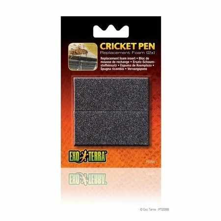 EXO TERRA Replacement Sponge F Cricket Dens, 2PK A130